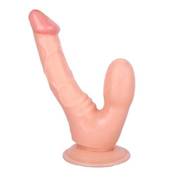 7 Inch Flesh Flexible Double Penetration Dildo