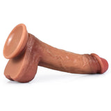 Load image into Gallery viewer, Elastic Testicles 9 Inch Slim Realistic Dildo