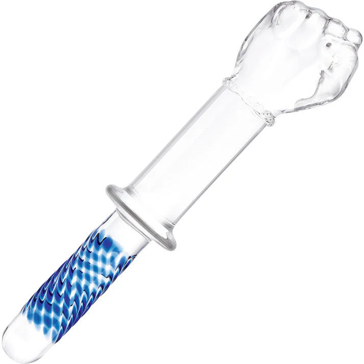 Large Glass Dildo Clean Fist With Handle