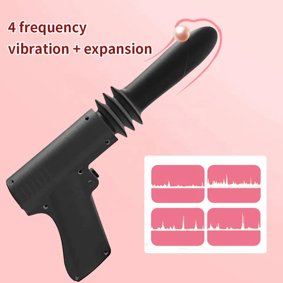 Dildo Gun Thrusting Vibrator Drill sex toy