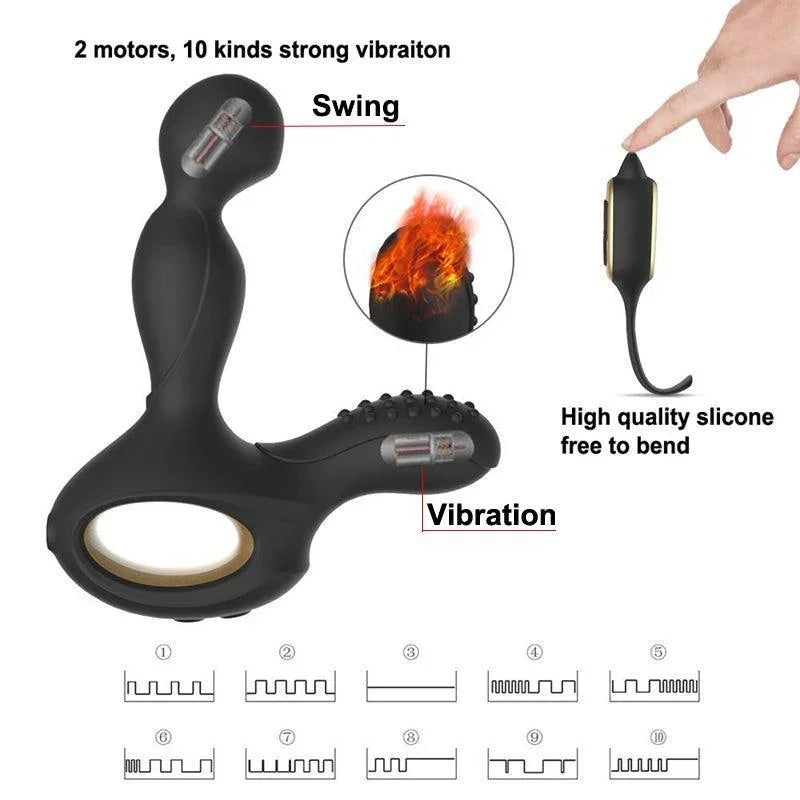 Heating Rotating Male Prostate Massager