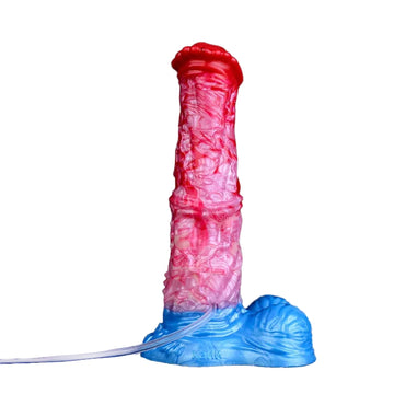 7 Inch Red Horse Inflatable Ejaculating Dildo
