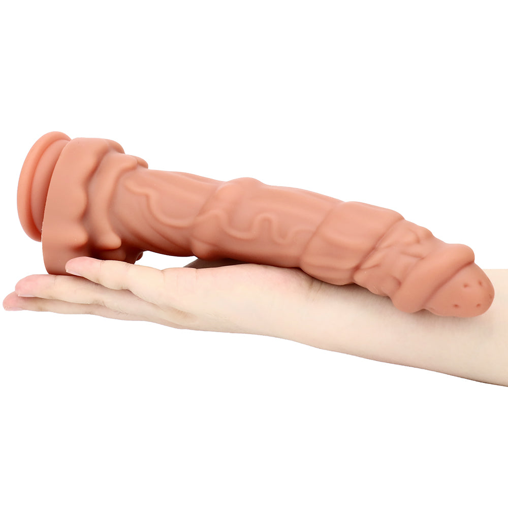 9 Inch Textured Silicone dildo