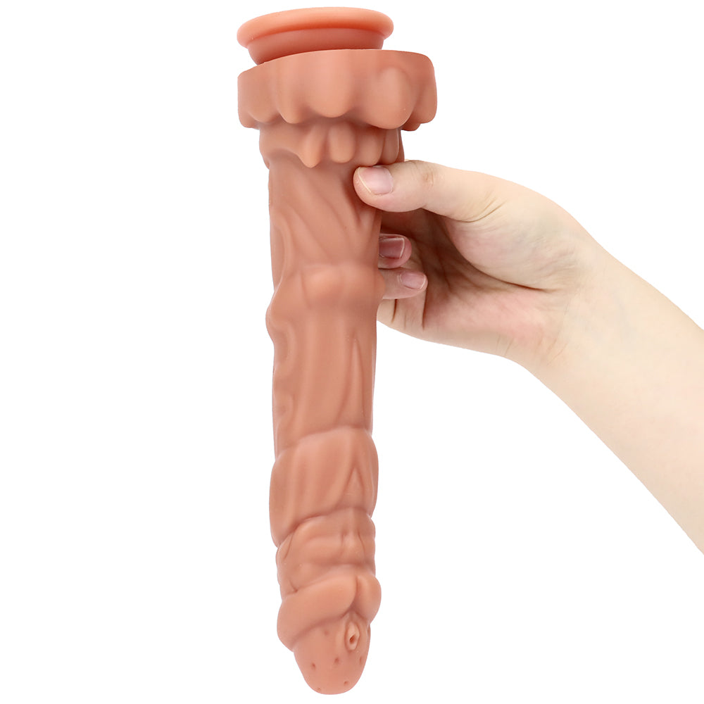 9 Inch Textured Silicone dildo