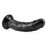 Load image into Gallery viewer, 6 inch black dildo curved