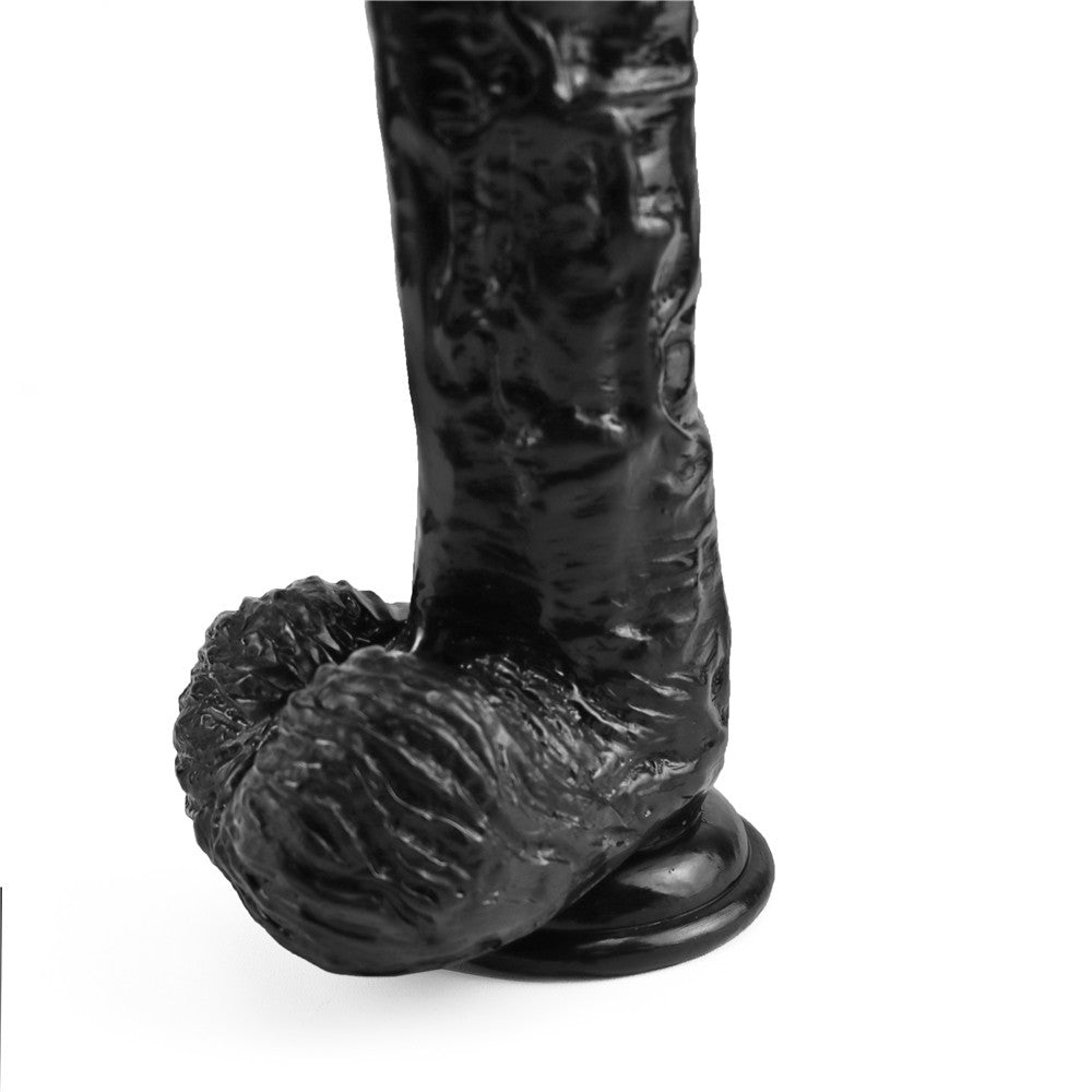 Realistic Black Dildo 10 Inch PVC