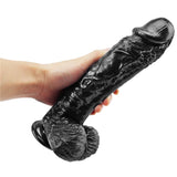 Load image into Gallery viewer, Realistic Black Dildo 10 Inch PVC