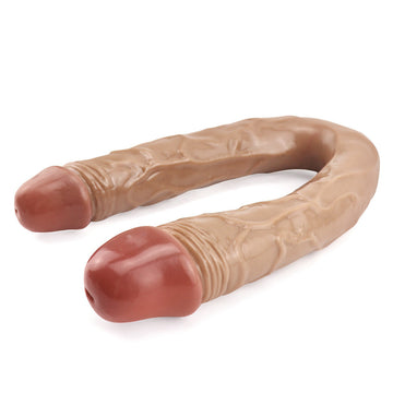 16 Inch Realistic Skin Color Double Dildo