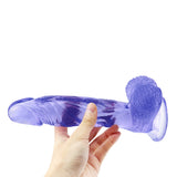 Load image into Gallery viewer, Blue Dildo Jelly Realistic Suction Cup