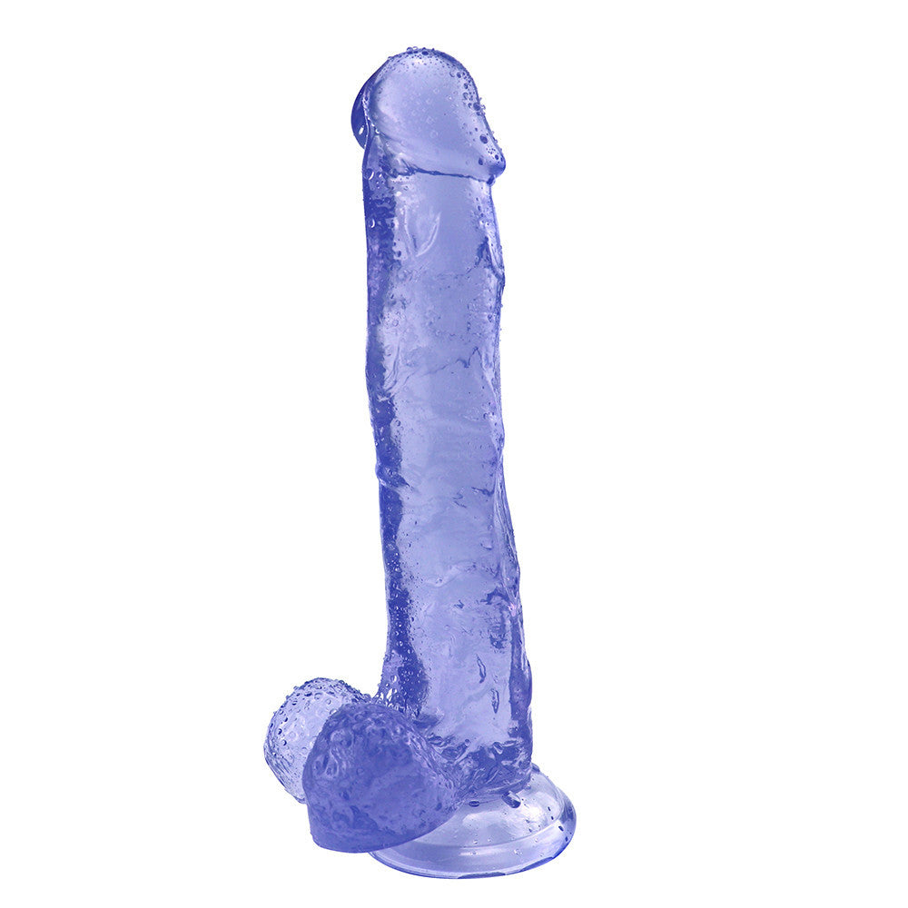 Rubber Dildo 10 inch blue