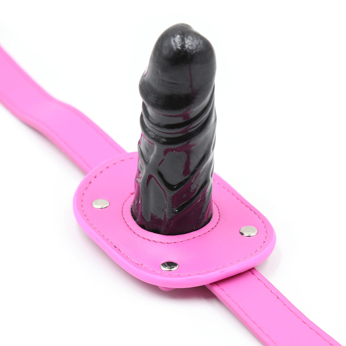 BDSM Slave Femdom Pink Face Dildo Gag