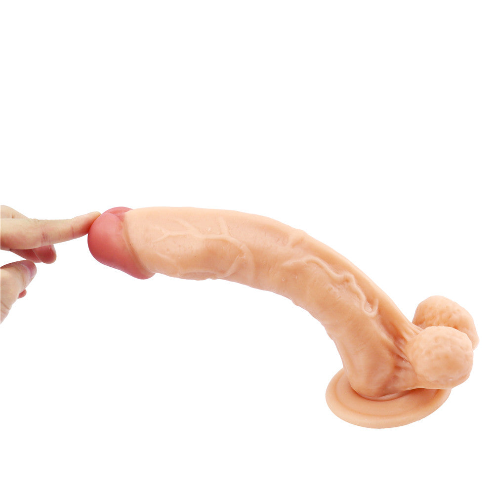 10 inch flesh-colored dildo