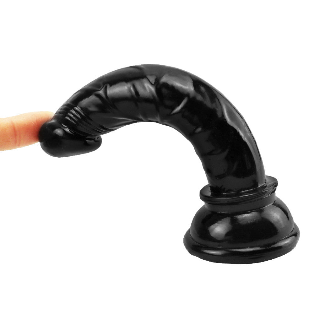 6 inch Small black slim dildo