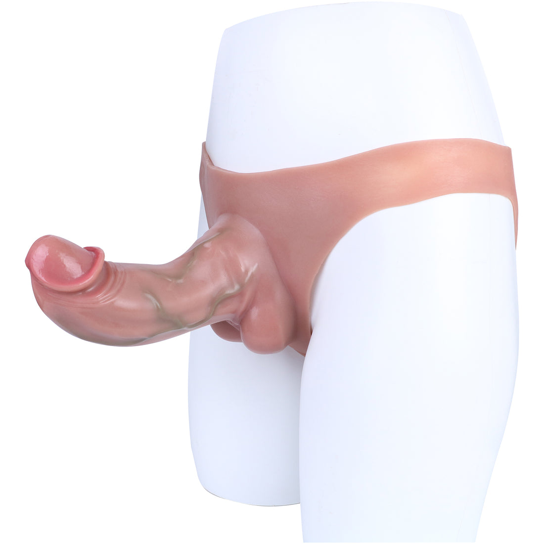 8 Inch Triangular Penis Sleeve Gay Hollow Dildo Panties