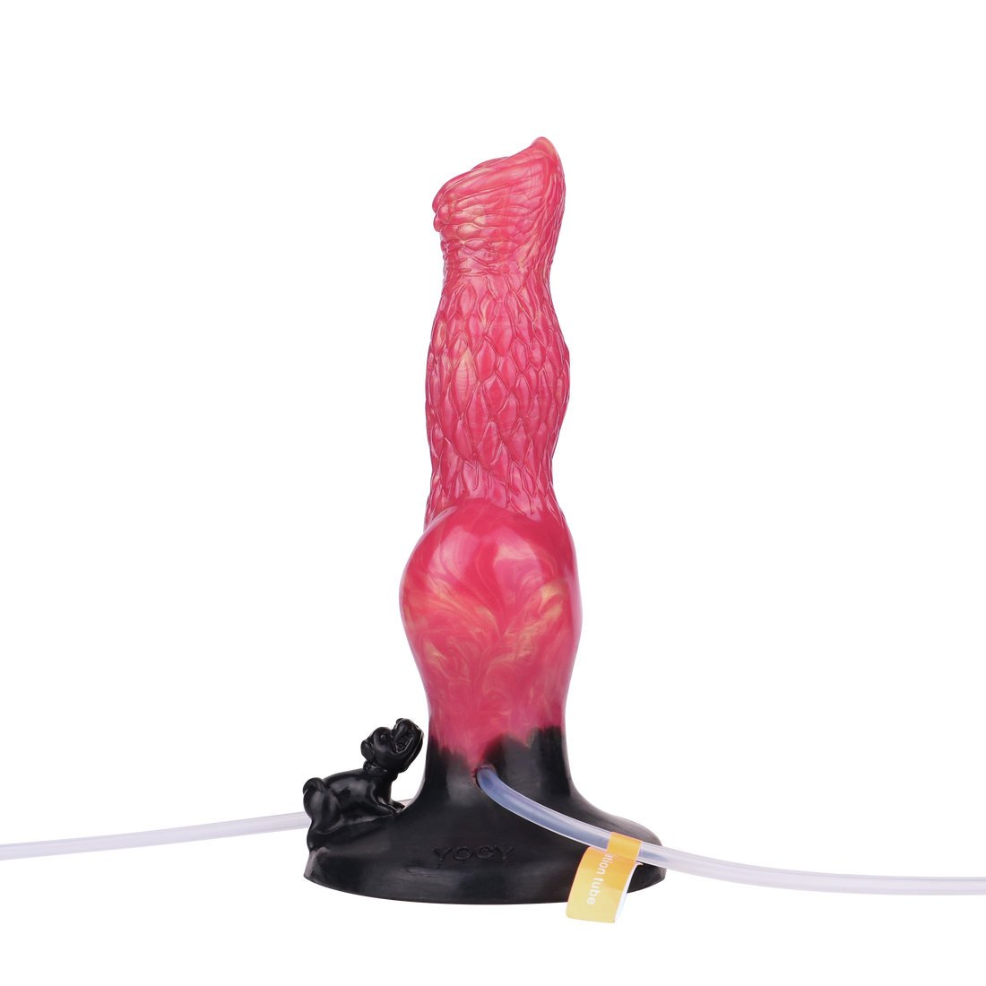 8 Inch Red Inflatable Squirting Dog Dildo