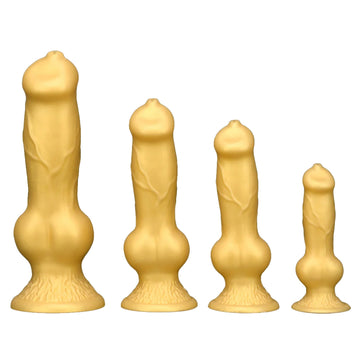13 Inch Silicone Large Golden Dog Dildo