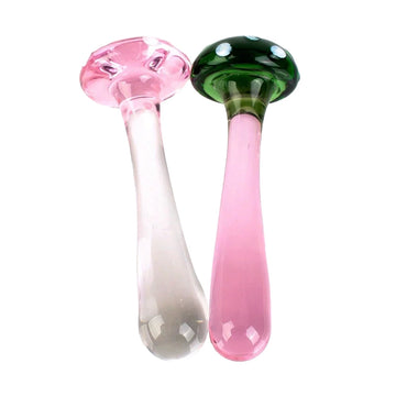 Mushroom Dildo 5 Inch Small Glass Butt Plug