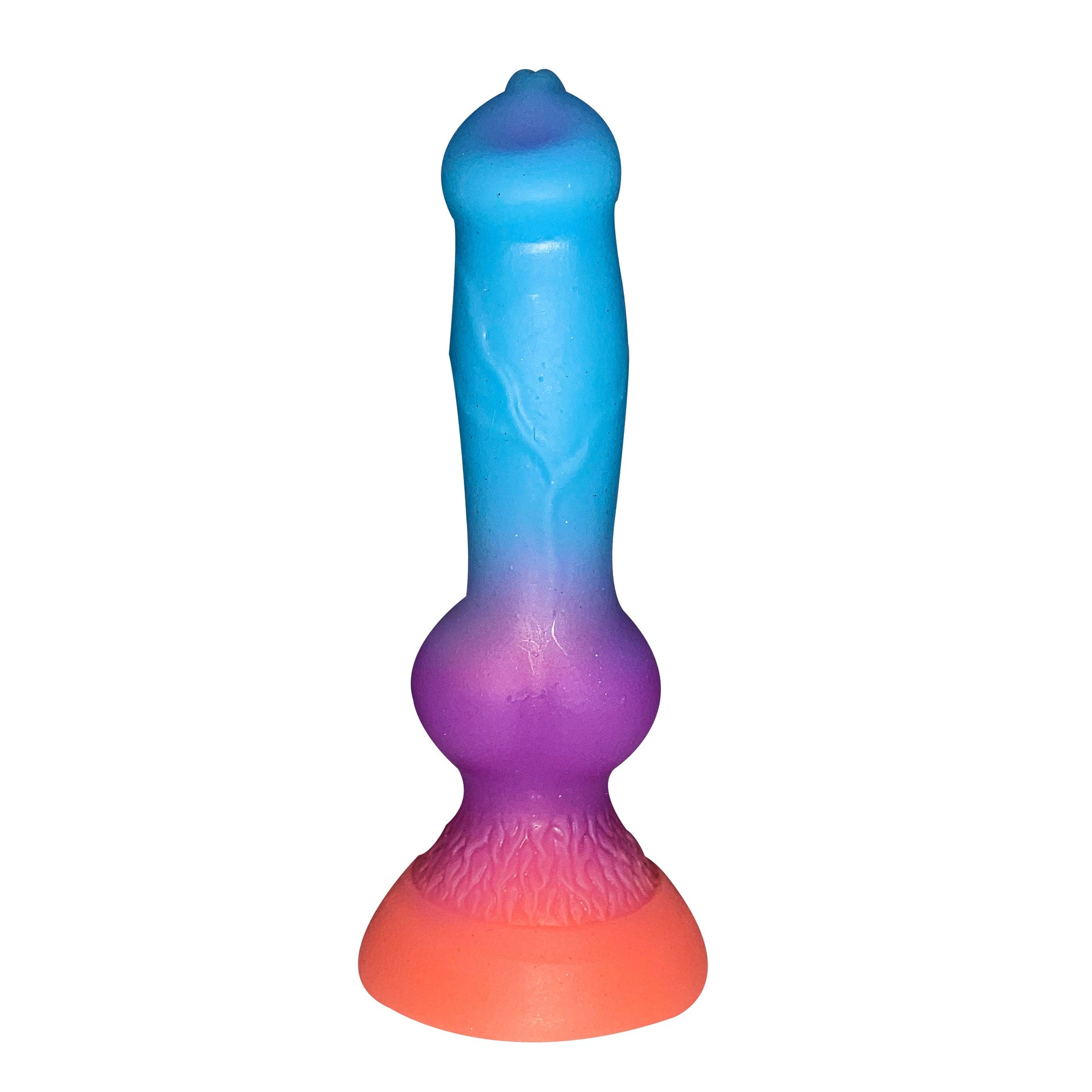 Gradient Glow in the Dark Dog 7 Inch Dildo