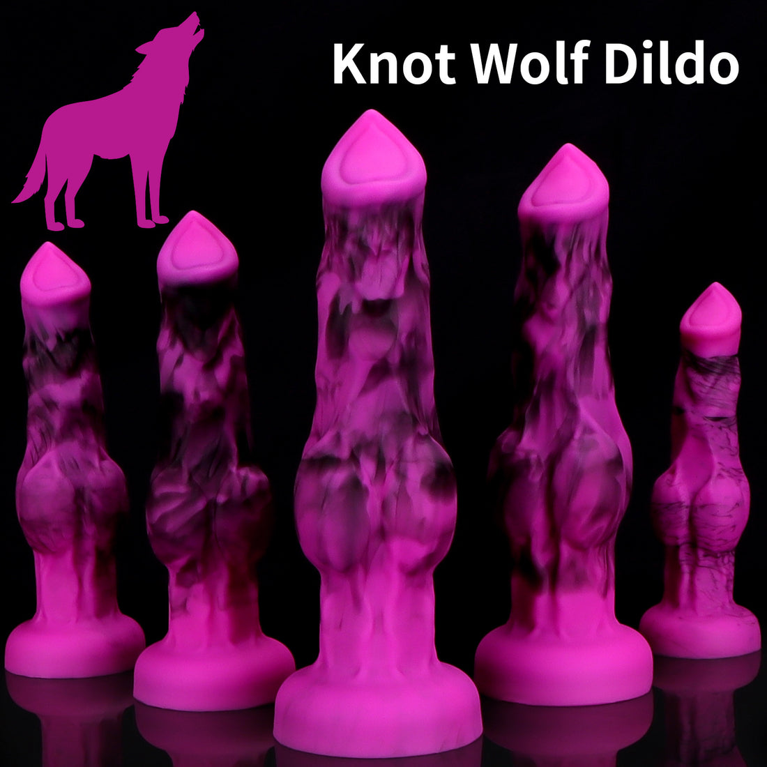 Purple Soft Simulated Wolf Dildo