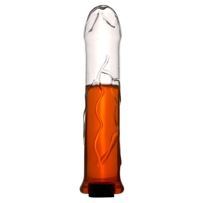 Hollow Heated Glass Dildo Anal Plug