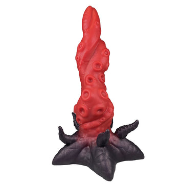 9 Inch Red Octopus Tentacle Monster Dildo