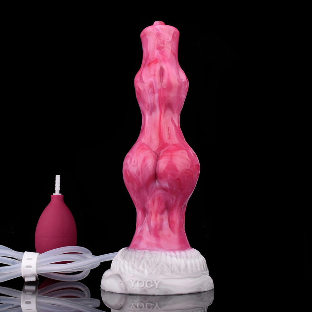 8 Inch Pink Double Knots Fantasy Squirting Dildo