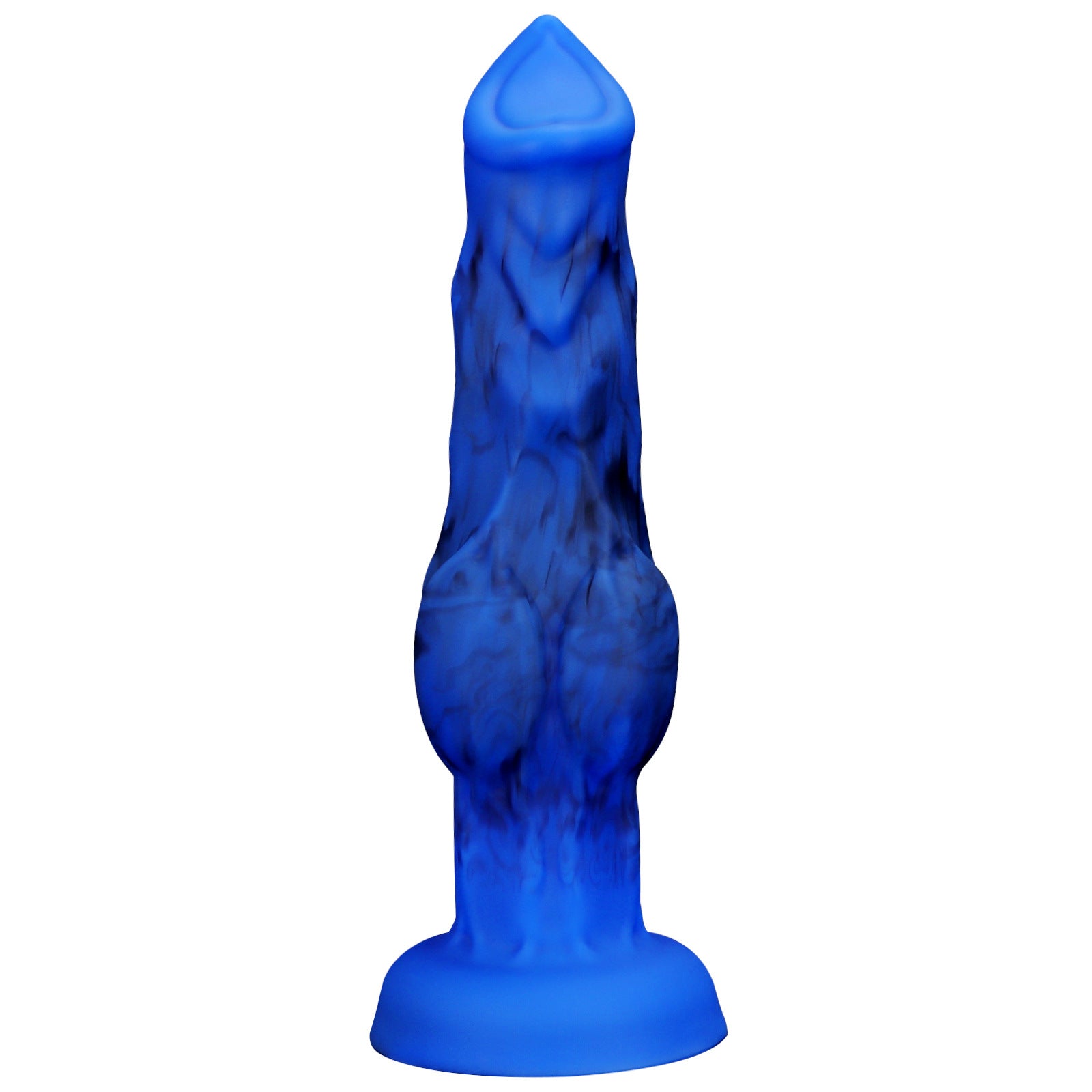 Blue Fantasy Wolf Knot 10 Inch Animal Dildo
