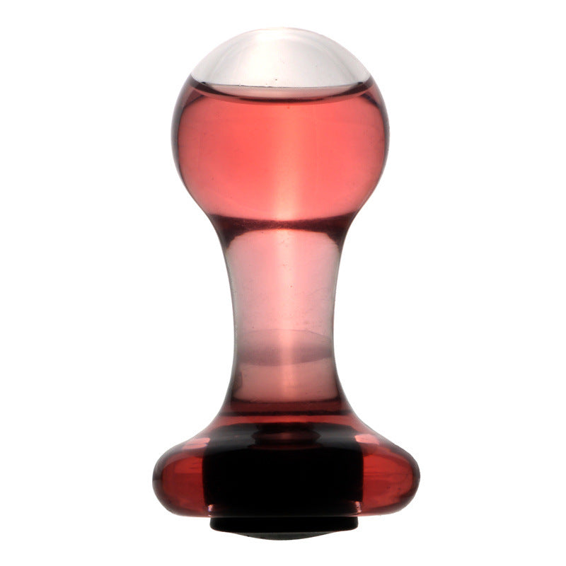 Hollow Clear Small Glass Dildo Butt Plug