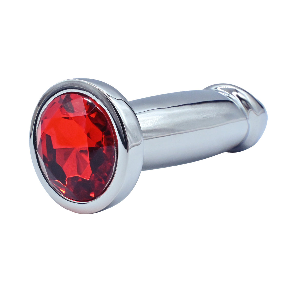 Realistic Penis Red Gem Butt Plug