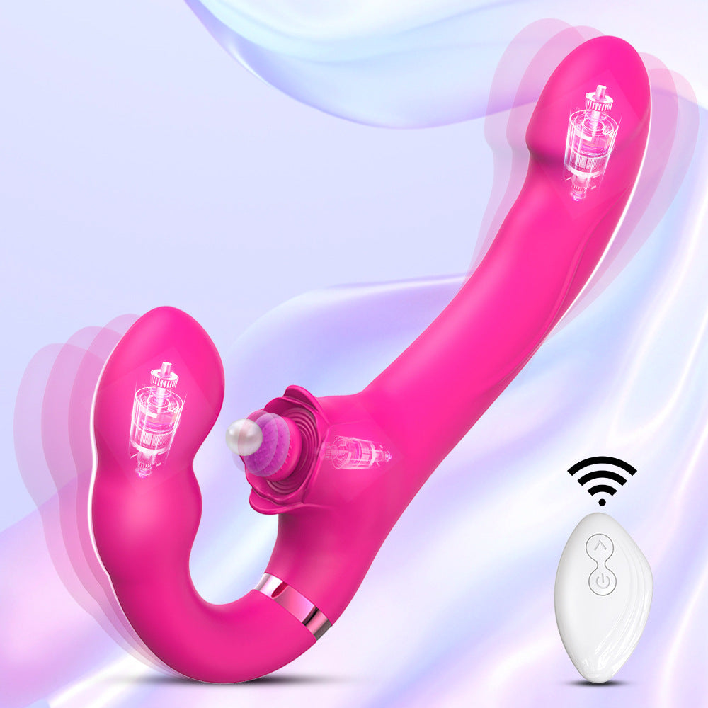 Insertable Strapless Dildo Lesbian Vibrator