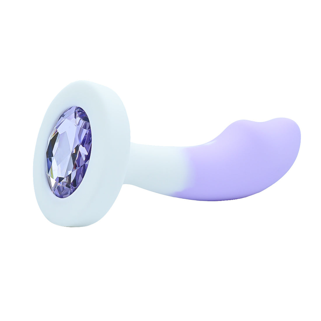Purple Soft Silicone Jewelry Anal Plug