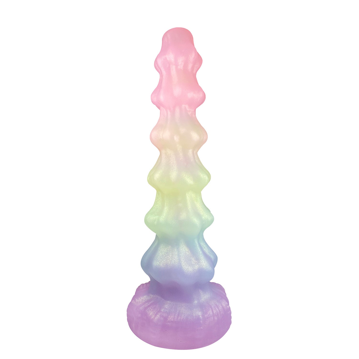 10 Inch Red Huge Beaded Knot Monster Dildo