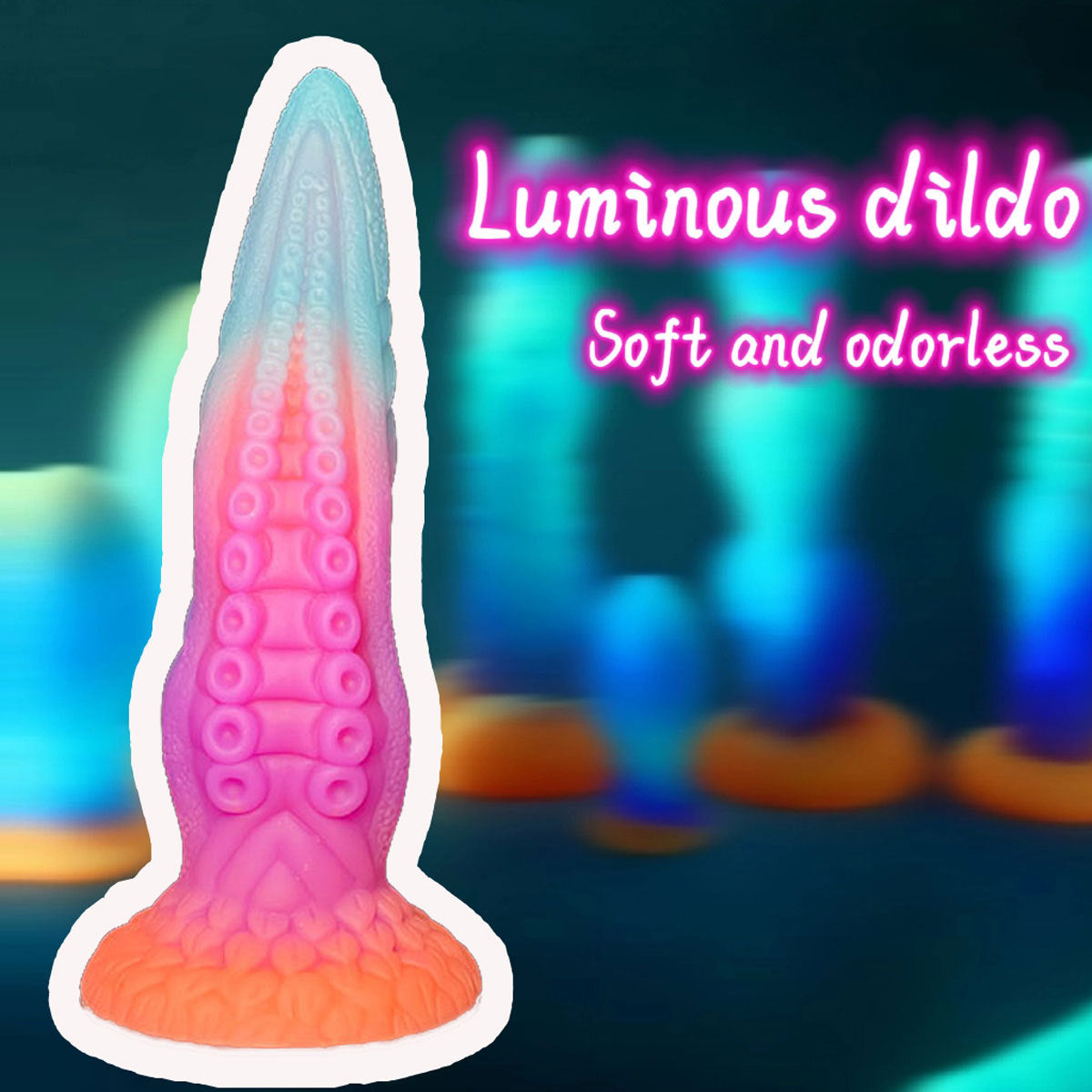 9.84inch Luminous Octopus Tentacle Dildo