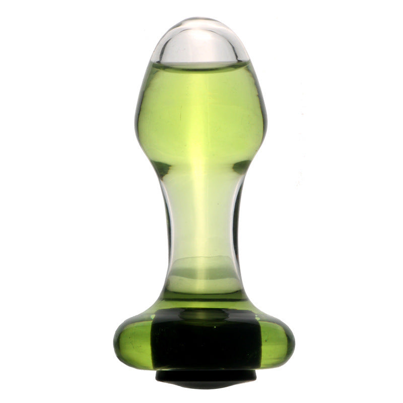 Hollow Heated Glass Dildo Anal Plug