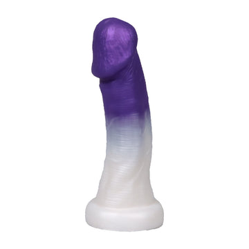 Mushroom Head Purple Anal Small Dildo