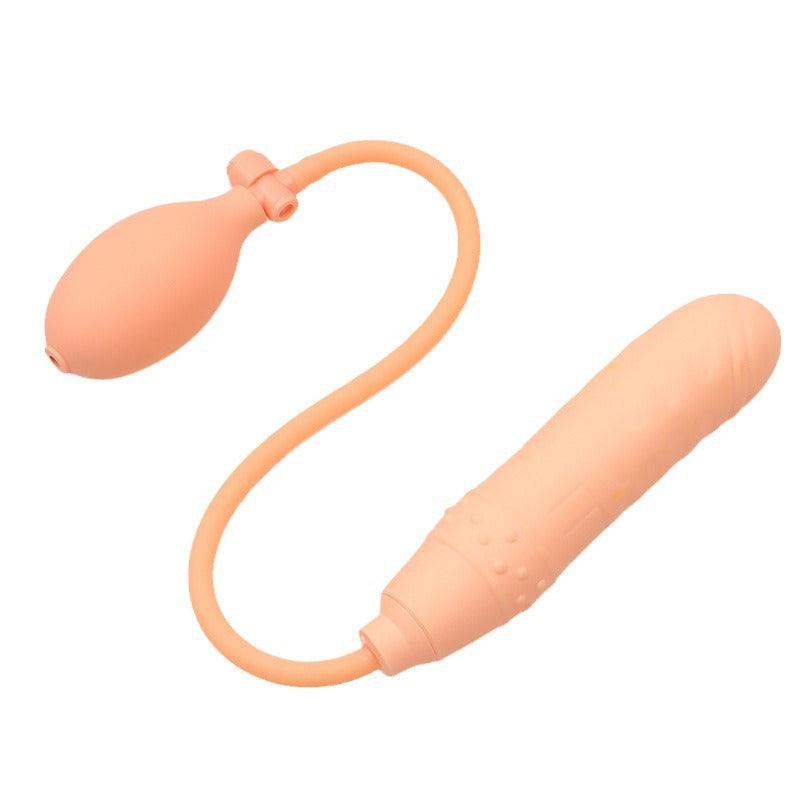 6.5 Inch Pink Silicone Inflatable Dildo