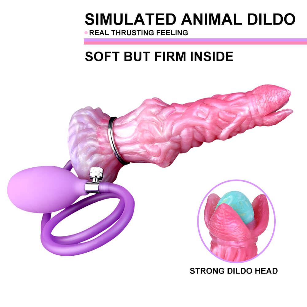 8 inch Pink Alien Ovipositor Dildo