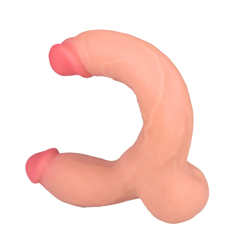 Flesh Double Headed Dildo Wearable Lesbian