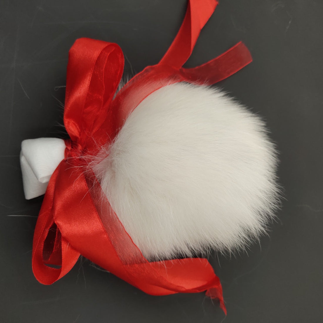 White Furry Fox Tail Butt Plug