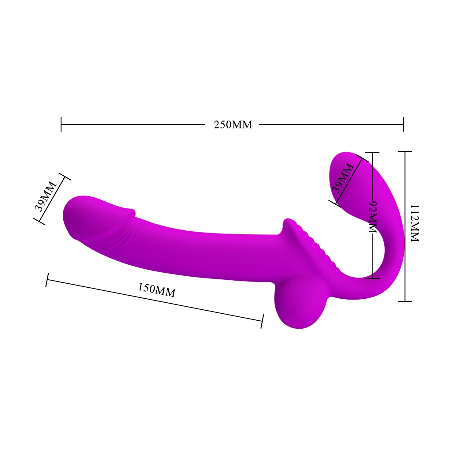 Squirt Silicone Strapless Dildo