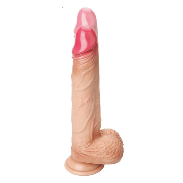 8 Inch Silicone Moving Vibrating Thrusting Dildo