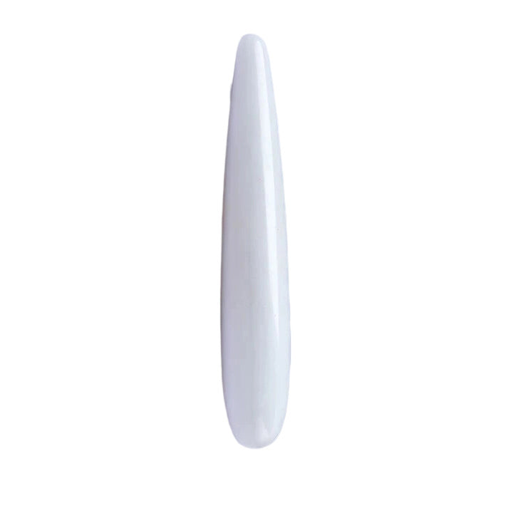 White Jade Straight Crystal Dildo