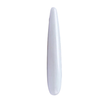 White Jade Straight Crystal Dildo
