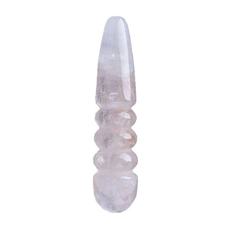White crystal thread dildo