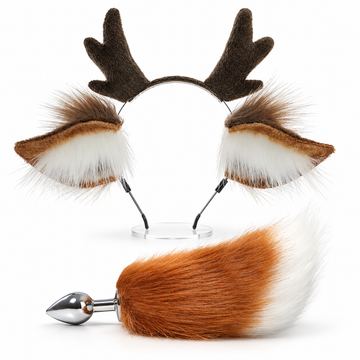 Deer Tail Butt Plug Sex Animal Role Play