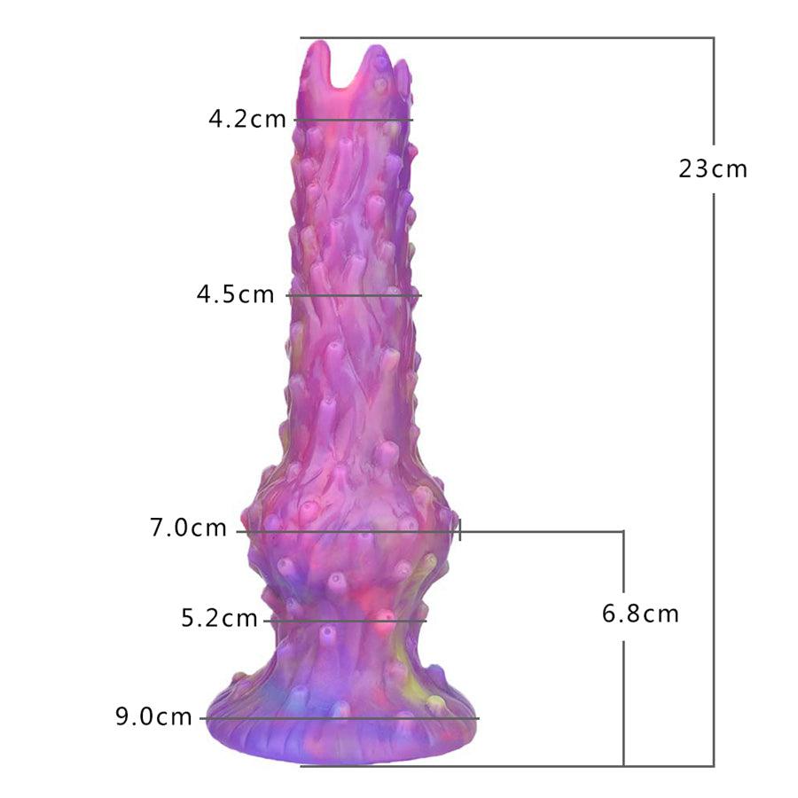 Luminous Silicone Ovipositor Dildo with Airbag Boost