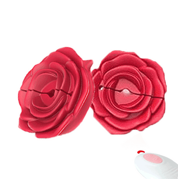 Vibrating Nipple Clamps Rose Toy Gifs