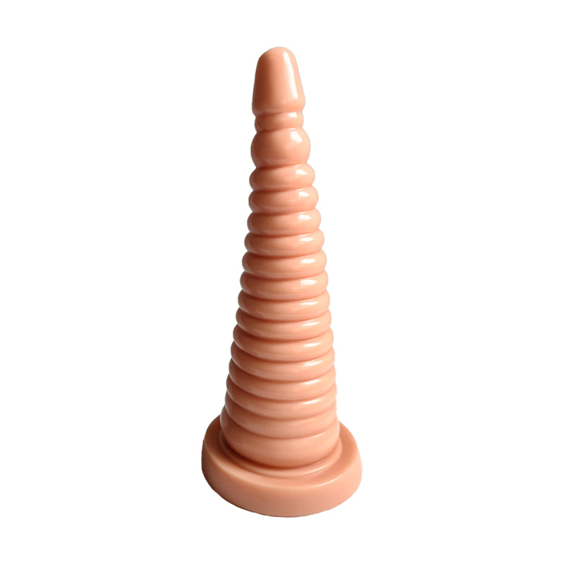 9 Inch Threaded Unicorn Tapered Anal Dildo