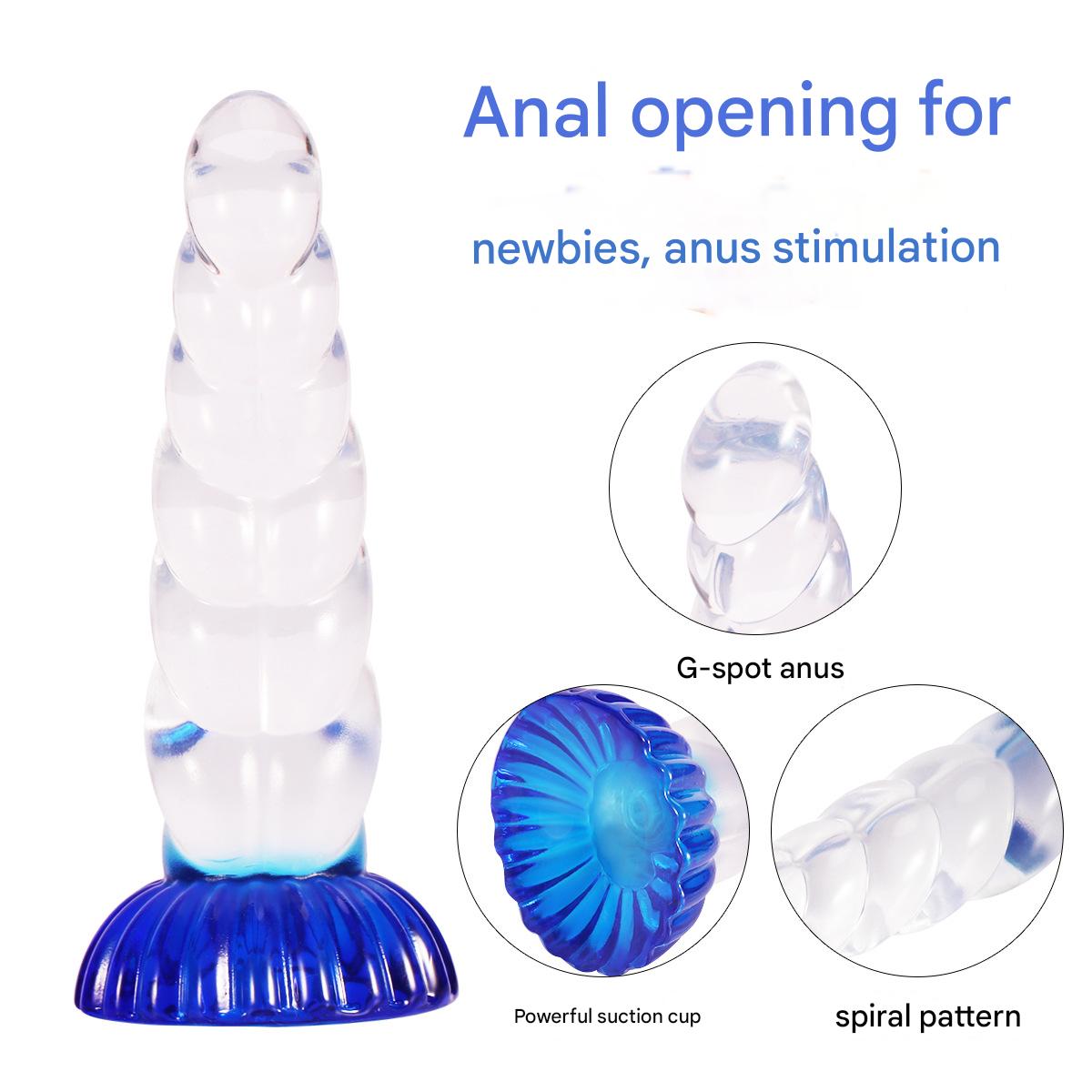 Blue Clean Butt Plug Unicorn Dildo