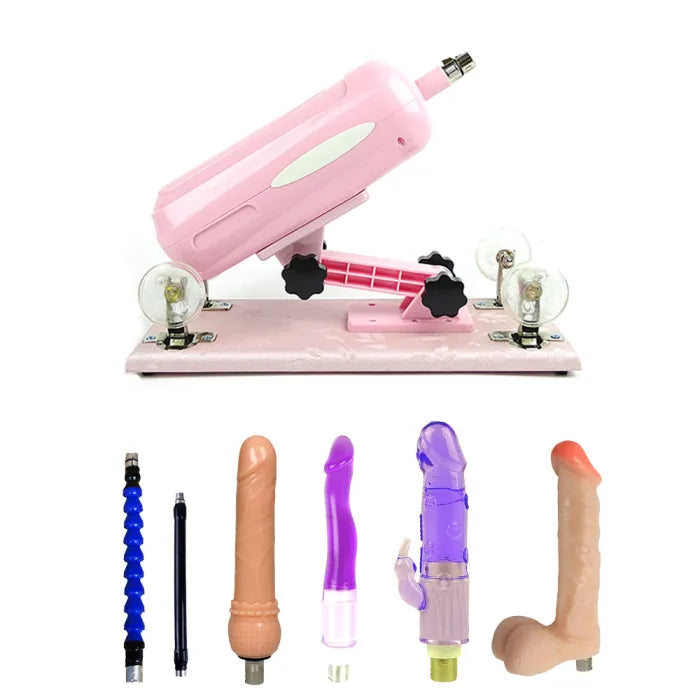 Pink Powerful Electric Sex Machine Kit
